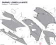 FAIRING, LOWER LH WHITE 48013333AW diagram position