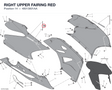 RIGHT UPPER FAIRING RED 48013801AA diagram position
