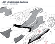 LEFT LOWER HALF-FAIRING 48014061CA diagram position