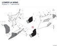 LOWER LH WING 48014251AZ diagram position