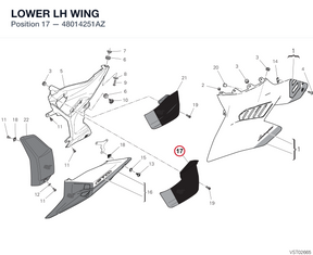 LOWER LH WING 48014251AZ diagram position