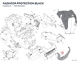 RADIATOR PROTECTION BLACK 48016072AC diagram position