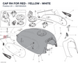 CAP RH FOR RED - YELLOW - WHITE 48016642DA diagram position