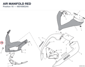 AIR MANIFOLD RED 48016902AA diagram position