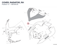 COVER, RADIATOR, RH 48016912A diagram position