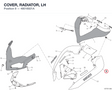 COVER, RADIATOR, LH 48016921A diagram position