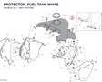 PROTECTOR, FUEL TANK WHITE 48017441AW diagram position