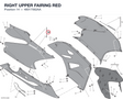 RIGHT UPPER FAIRING RED 48017562AA diagram position