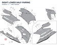 RIGHT LOWER HALF-FAIRING 48017602AA diagram position