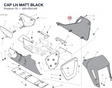 CAP LH MATT BLACK 48018041AK diagram position