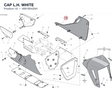 CAP L.H.  WHITE 48018042AH diagram position
