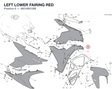 LEFT LOWER FAIRING RED 48018851BB diagram position