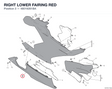 RIGHT LOWER FAIRING RED 48019261BA diagram position