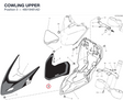 COWLING UPPER 48019481AD diagram position