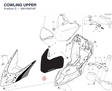 COWLING UPPER 48019481AF diagram position