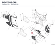RIGHT TOE CAP 4801A651AL diagram position