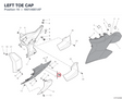 LEFT TOE CAP 4801A661AP diagram position