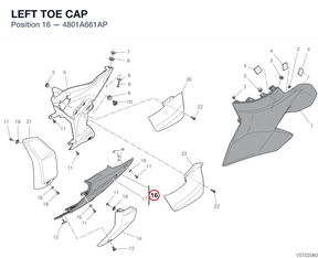 LEFT TOE CAP 4801A661AP diagram position