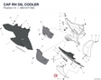 CAP RH OIL COOLER 4801A711BA diagram position