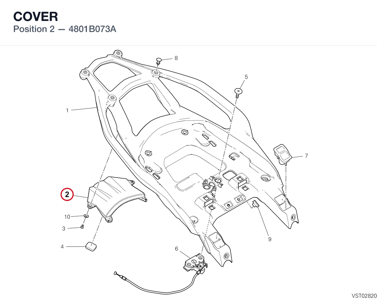 COVER 4801B073A diagram position