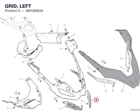 GRID, LEFT 4801B962A diagram position