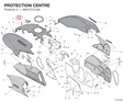 PROTECTION CENTRE 4801C121AA diagram position