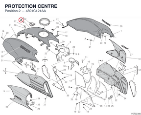 PROTECTION CENTRE 4801C121AA diagram position