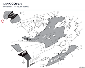 TANK COVER 4801C461AE diagram position