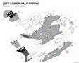 LEFT LOWER HALF-FAIRING 4801C483AE diagram position