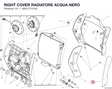 RIGHT COVER RADIATORE ACQUA NERO 4801C741AC diagram position