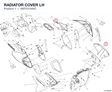 RADIATOR COVER LH 4801D144AC diagram position
