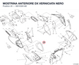 MOSTRINA ANTERIORE DX VERNICIATA NERO 4801D261AB diagram position