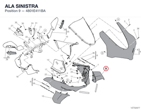 ALA SINISTRA 4801E411BA diagram position