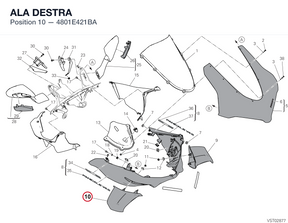 ALA DESTRA 4801E421BA diagram position