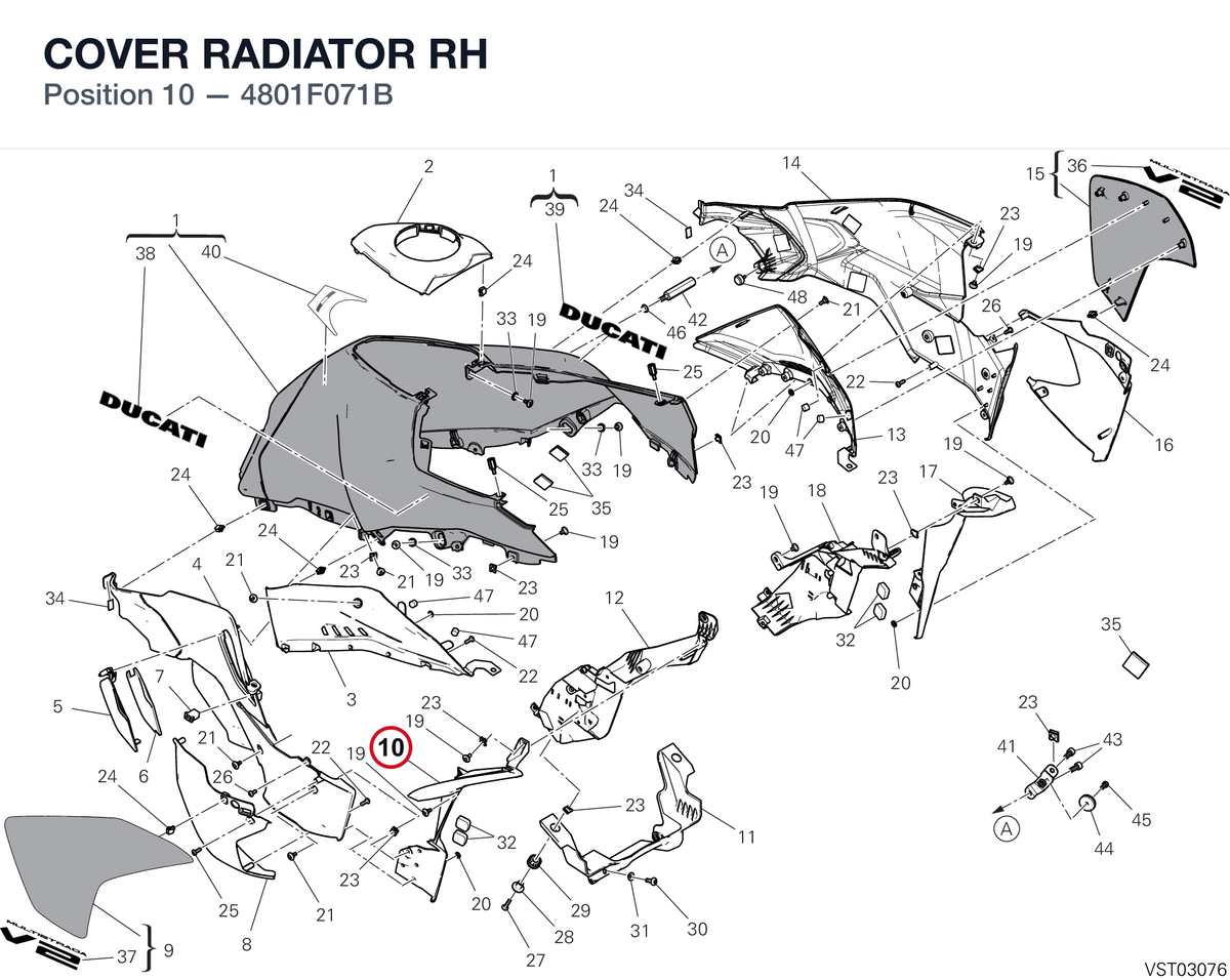 COVER RADIATOR RH 4801F071B diagram position