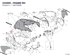 COVER , FRAME RH 4801F092B diagram position