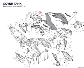 COVER TANK 4801F231C diagram position