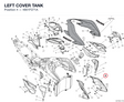 LEFT COVER TANK 4801F271A diagram position