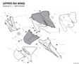 UPPER RH WING 4801I392AA diagram position