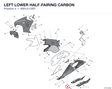 LEFT LOWER HALF-FAIRING CARBON