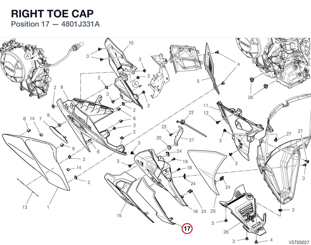 RIGHT TOE CAP 4801J331A diagram position