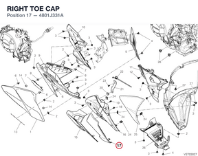 RIGHT TOE CAP 4801J331A diagram position