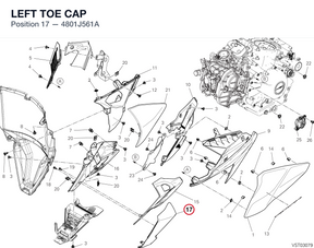 LEFT TOE CAP 4801J561A diagram position