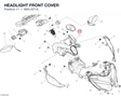 HEADLIGHT FRONT COVER 4801J571A diagram position
