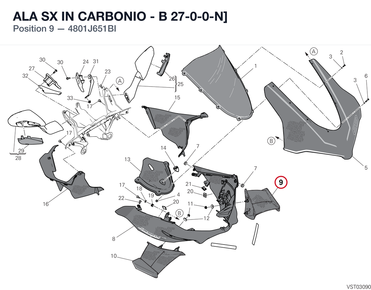 ALA SX IN CARBONIO - B 27-0-0-N]
