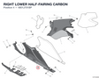 RIGHT LOWER HALF-FAIRING CARBON