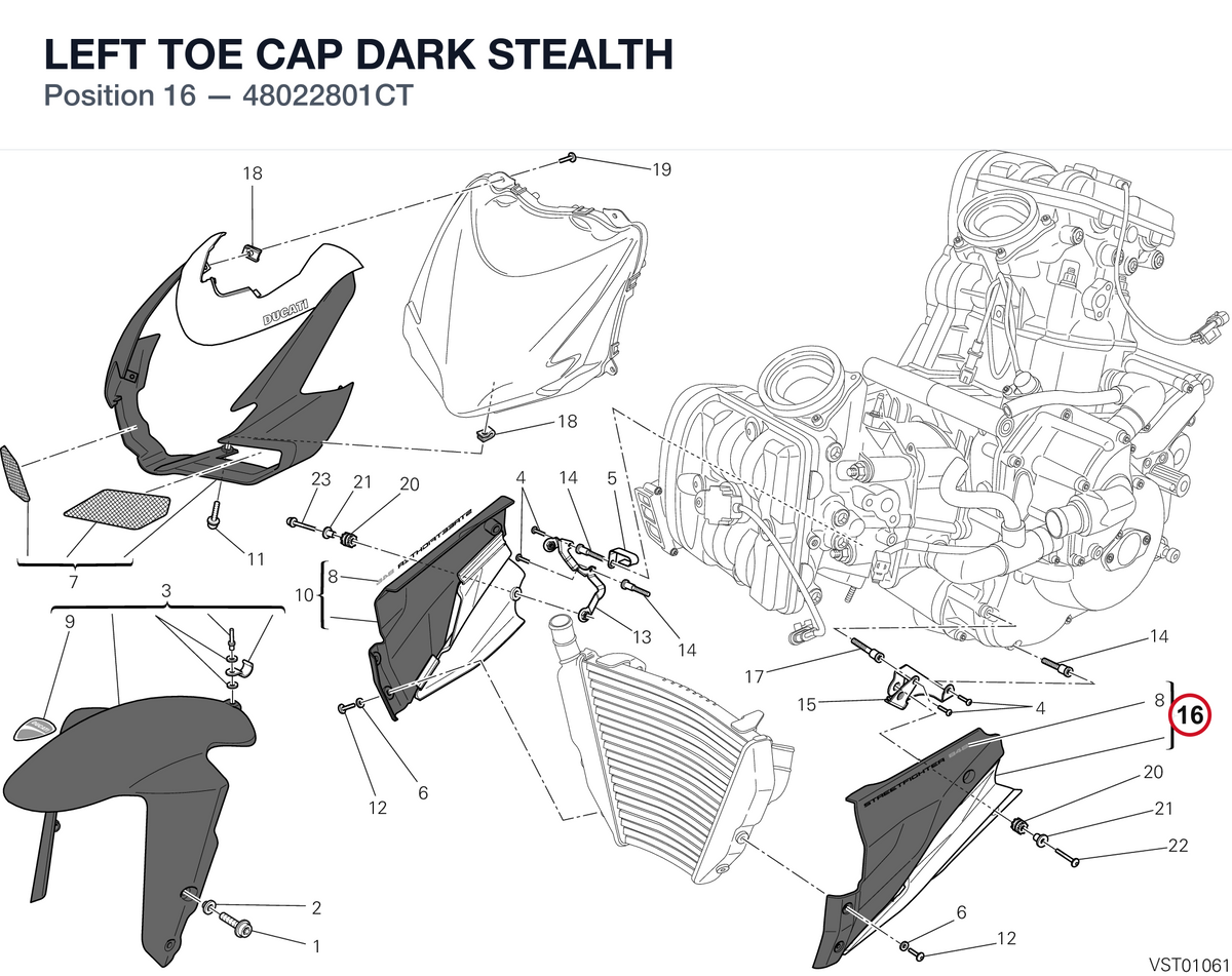 LEFT TOE CAP DARK STEALTH 48022801CT diagram position