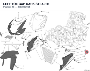LEFT TOE CAP DARK STEALTH 48022801CT diagram position