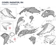 COVER, RADIATOR, RH 48022903AG diagram position