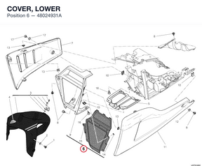 COVER, LOWER 48024931A diagram position